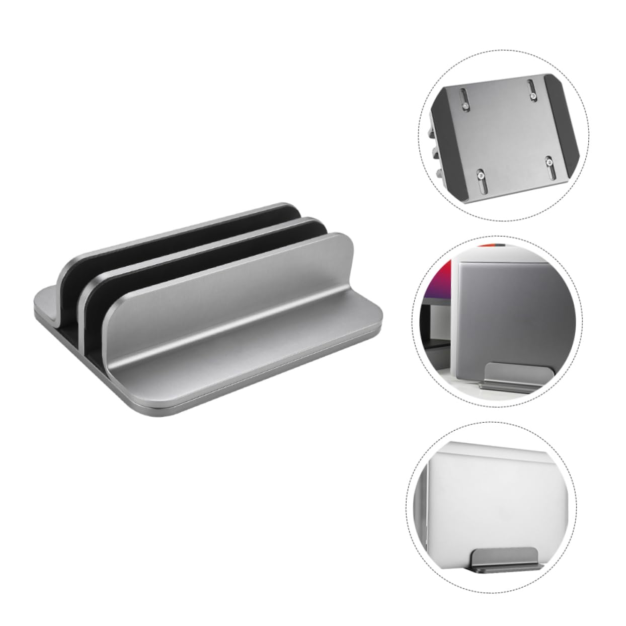 Supporto Verticale per Laptop Supporto Laptop da Tavolo in Lega di Alluminio Pratica Stabile Salva Spazio Design Verticale Prevenzione Surriscaldamento Tablet