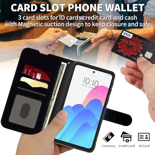 FUYOCWE for MOTO G Stylus 5G 2024 Case Wallet for Motorola Stylus 5G 2024 Phone Case with Card Holder Slot,Leather Flip Cover w/Kickstand+RFID Blocking+Magnetic Snap-Beach and Seashells