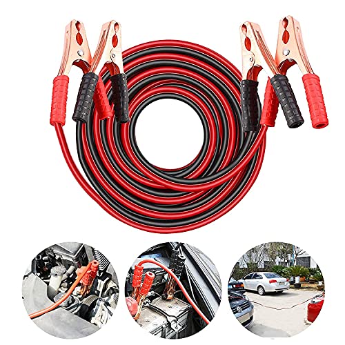 Image of Car Heavy Duty Auto Jumper Cable Battery Booster Wire Clamp with Alligator Wire Emergency Car Battery Charging Booster Cables for car Truck Battery Chargers to Start for Engine (1200 AMP, 7ft)
