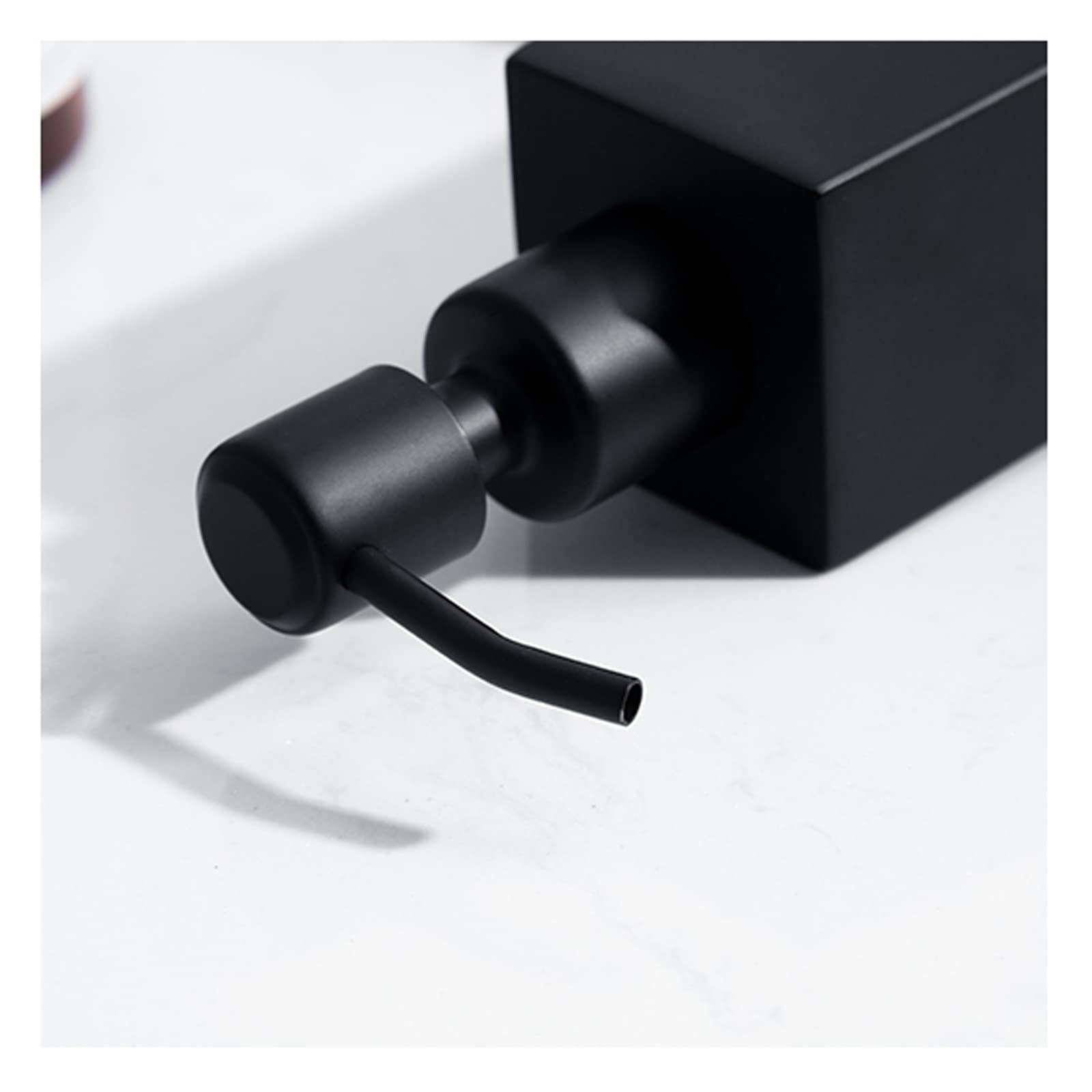 Dispensador de jabón líquido para baño, de Acero Inoxidable, para encimera, con Acabado níquel Cepillado, para Cocina y loción de Manos.