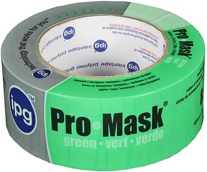 IPG 16-Rolls of 1.88” x 60 yds 5805 ProMask Green 8-Day Painter’s Masking Tape
