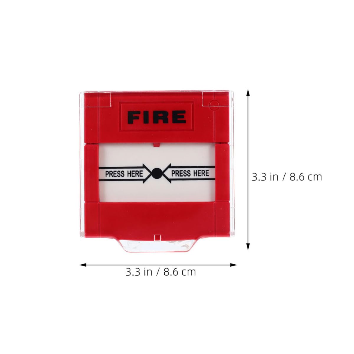 Ipetboom Botón de Alarma de Emergencia Rojo para Espacios Privados y Hogar, Fácil Instalación y Diseño de Respuesta Rápida, Pack de 2 Unidades de Plástico