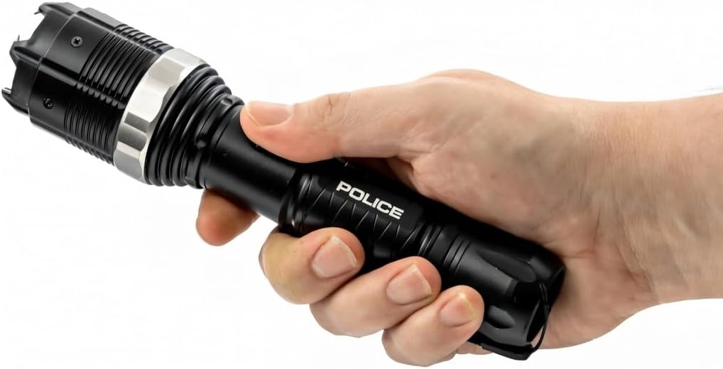 POLICE Stun Gun 8800 - Max Volt Rechargeable with LED Tactical Flashlight