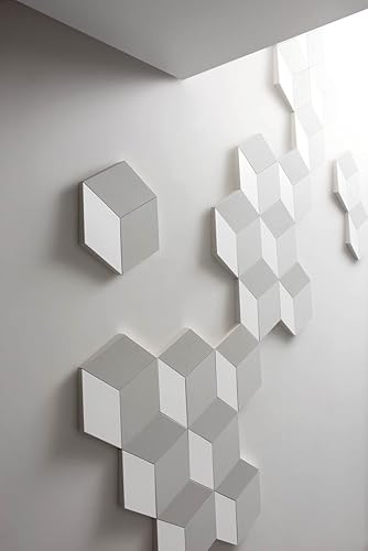 Miniatura 4 de Orac Decor  Poliuretano de alta densidad  Elemento decorativo 3D  Elemento de pared Rombus moderno  Blanco imprimado  10-18 pulgadas de alto x 5-78