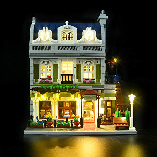 LED-Licht-Kit für Lego 10243, LED-Licht-Set Kompatibel mit (Pariser Restaurant) Baustein-Modell (NICHT im Modell enthalten) Cover