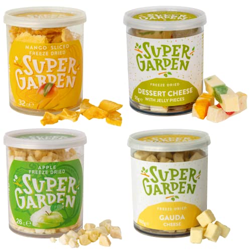 Super Garden Snack Box - Gourmet-Dessert, gefriergetrockneter Käse und Früchte - Aromatisches und leckeres Super Garden Astronaut Dessert-Set mit gefriergetrocknetem Käse und Früchten Cover