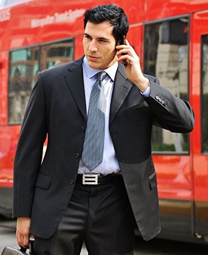 Kore Men’s Full-Grain Leather Track Belts | “Intrepid” Stainless Steel Buckle #TOP1