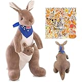 peluche kangourou pas cher Utilisations polyvalentes : La peluche kangourou allie fonctionnalité et attrait décoratif. Elle peut être placée sur un canapé, dans une voiture ou dans une chambre pour ajouter une touche chaleureuse. Les autocollants peuvent orner des cahiers, des réfrigérateurs, des bureaux et d'autres objets, stimulant la créativité et ajoutant de la personnalité à votre maison et à vos affaires.