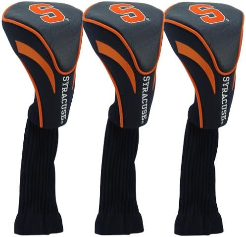 Syracuse Orange Navy Blue 3-Pack Contour Fit Golf Club Headcovers