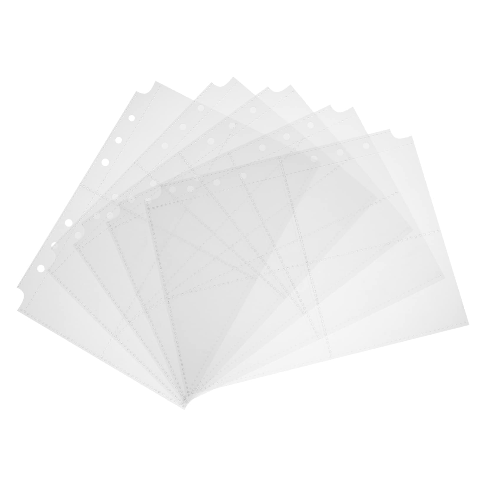 ULDIGI 50Pcs Photo Sleeves Reusable Album Accessories for Organizing Photos Postcards Collectibles Protective Protectors for Album Refills