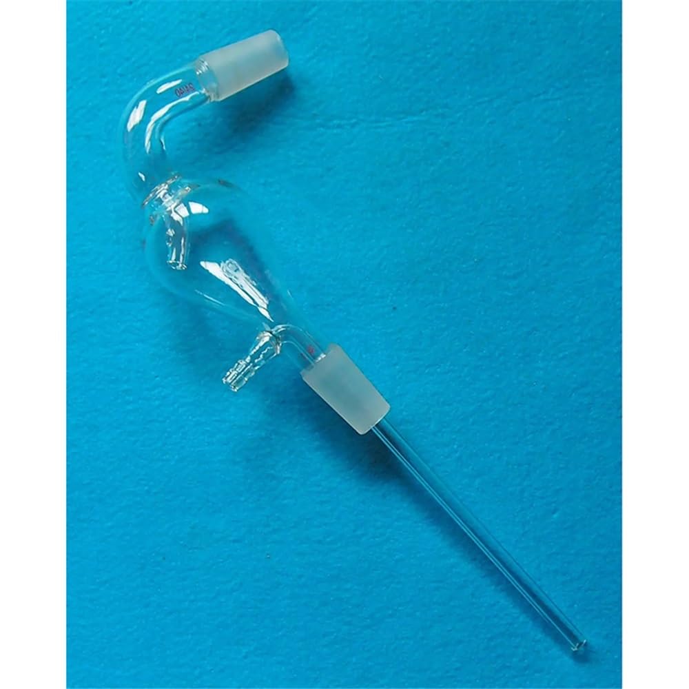 Pochylona materiał laboratoryjny z głową parową szkło 24/40 100 ml Sprzęt laboratoryjny