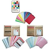 Wrapables® Decorative Patterns Masking Sticker Set (3 Set), Solid w/Tin + Basic + Pastel