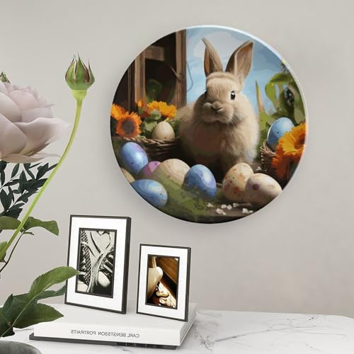 Plato decorativo de hueso de porcelana 8 pulgadas miniatura 5