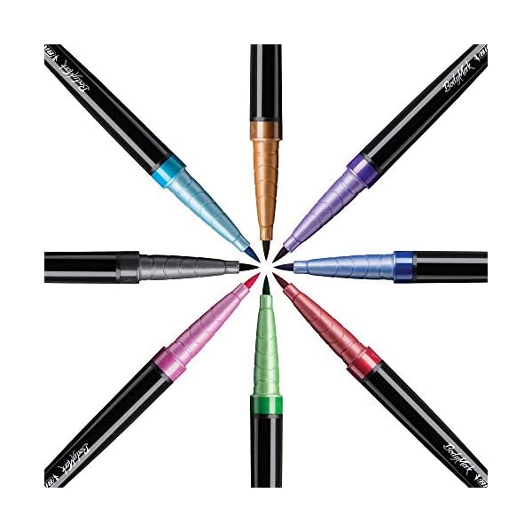 BodyMark by BIC, temporäre Tattoos in 8 Farben, geruchsarme & schnell trocknende Tattoo Stifte für die Haut mit 3… – Bild 7