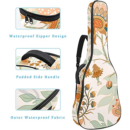 Housses et étuis pour guitare, Housse pour guitare classique Housse pour guitare classique , Fleurs marron abstraites - Les Beatles, Paul McCartney, John Lennon, RIngo Starr, George Harrison Housses et étuis pour guitare, Housse pour guitare classique Housse pour guitare classique , Fleurs marron abstraites – Image 5