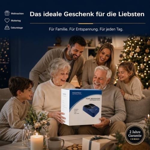 Mountrax Shiatsu Fußmassagegerät, 55°C Wärme, Hilfe bei Plantarfasziitis – Ansicht 6