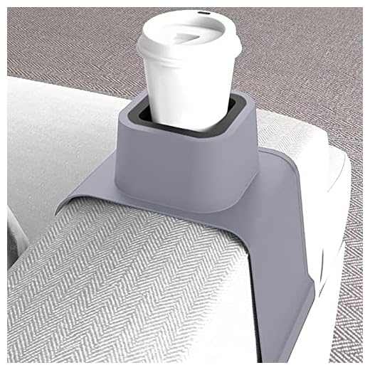 Mugghållare för soffa, Dryckeshållare för soffa Anti-Spill, Dryckeshållare för soffsits Kudde, Mugghållare för soffarm, Soffarm Muggbricka Silikonkropp för vardagsrummet(grey)