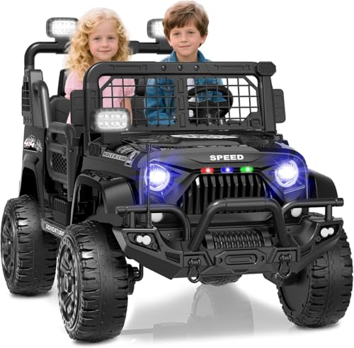 YunTopKids XL 24V Ride on Toys for Big Kids 2 Seater,4x4 Kids' Electric Vehicles with Remote Control,800W Motors,21 Inch Wide...