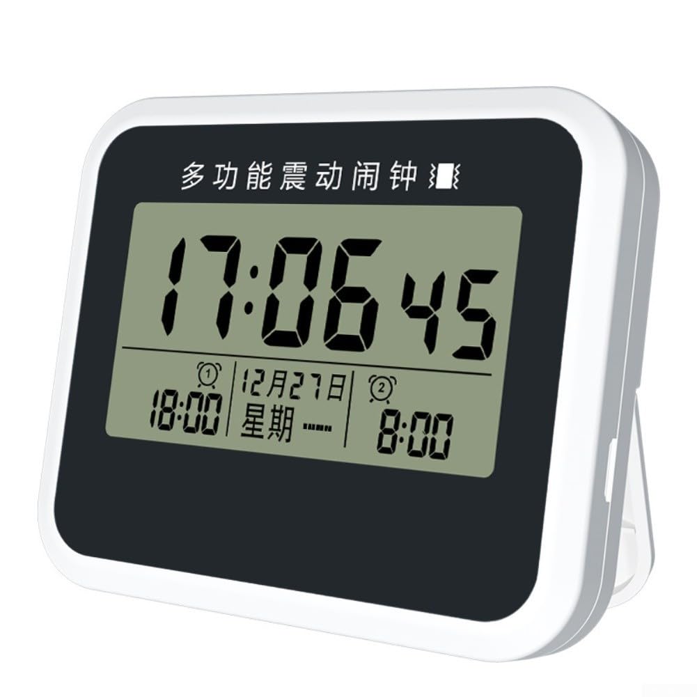Budzik wibracyjny z wyświetlaczem LCD 110 dB Dual Alarm