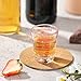 Shot Glass Measuring Cup, 2PCS Measuring Shot Glasses, Thick Base Liquid Measuring Cup for Espresso Shot Glass and Measuring Glasses, Four Different Units of Measure(1 OZ, 2 TBS, 6 TSP, 30 ML)