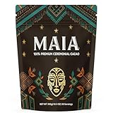 Maia Ceremonial Cacao, with Flavanol, Theobromine, Magnesium and Natural Flavonoids Blend, Improves Mental Clarity and Focus, 100% Organic Cocoa Powder, Unsweetened Cacoa Powder for Natural Energy & Mood Support (1)