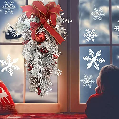 Pendentif guirlande de canne de Noël en branches tressées