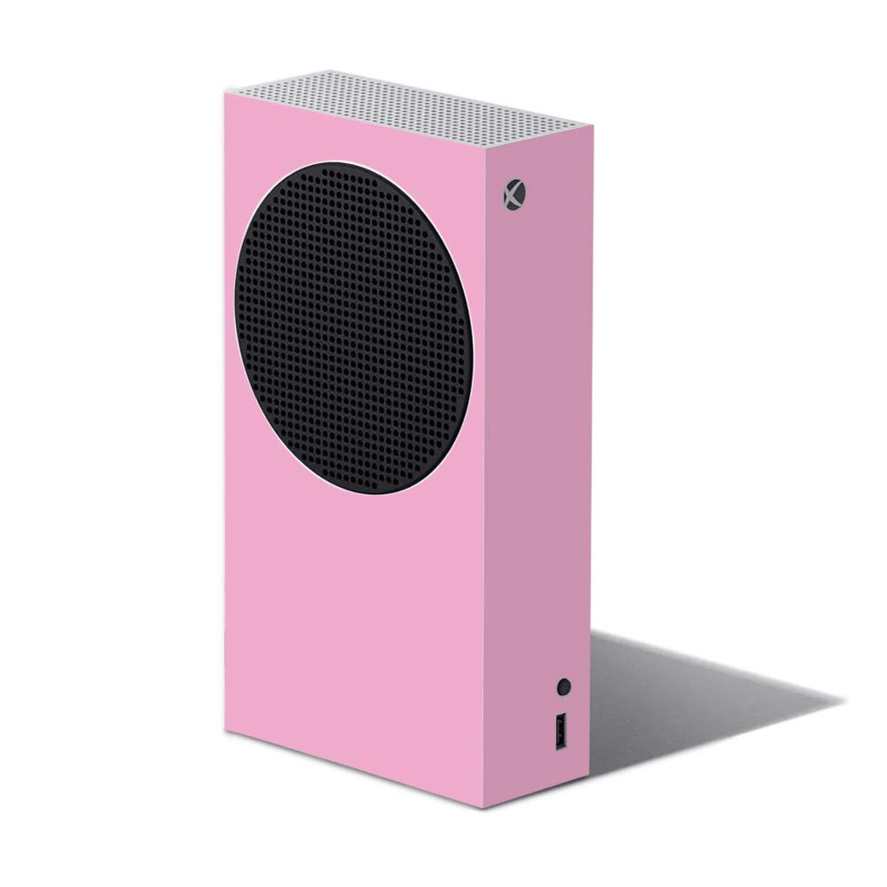 MightySkins Skin Compatible with Xbox Series S - Solid Pink | Protective, Durable, and Unique Vinyl Decal wrap Cover | Easy to Apply, Remove, and