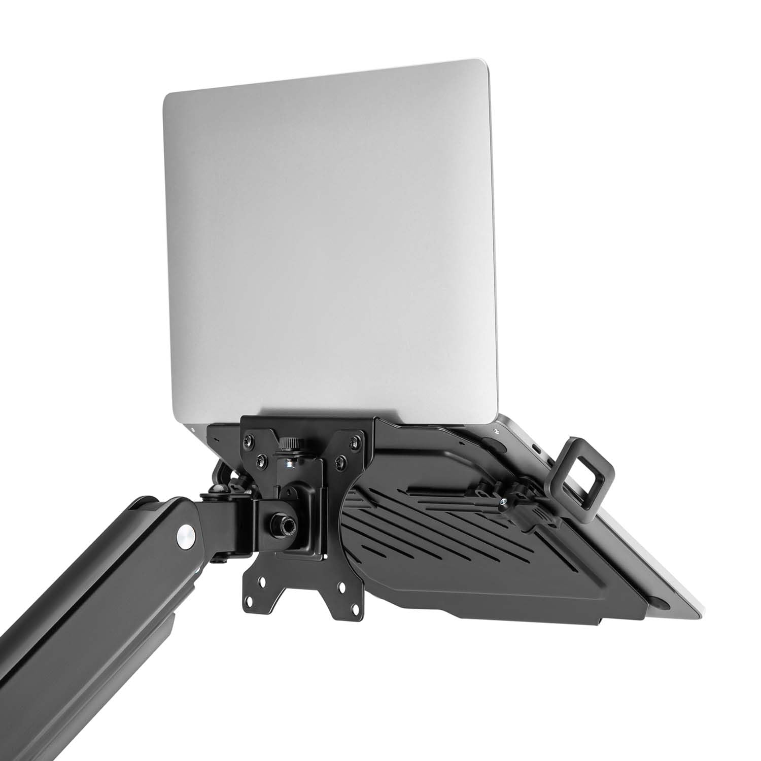 AISENS - DTLTA01-215 - Uniwersalny stojak na laptopa 12-17 do montażu na stojaku pod monitor, czarny