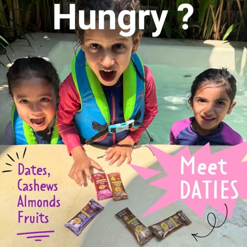 Image of Daties by One Little Farm - Combo Pack Date Bites | Made with Dates, Cashew & Almond | Clean-Label Healthy Snack for Little Ones | Soft and Easy to Chew | No Added Sugar or Jaggery | 20g Each (Pack of 16)