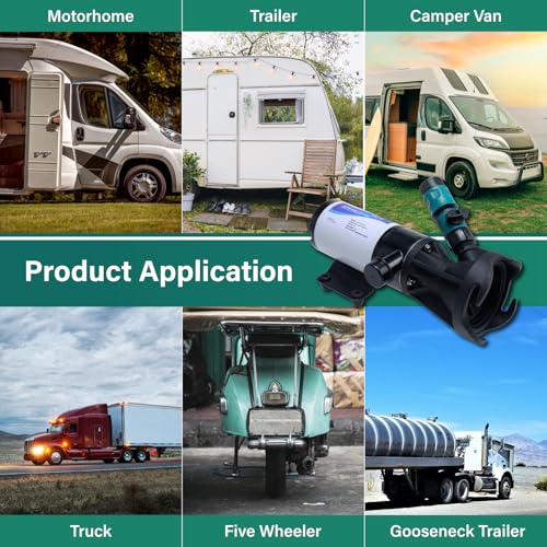 Image of Waste Pump for RV,Macerator Pump for RV,12V 12GMP Quick Release Sewage Pump with Garden Hose Discharge Port for Boat,Marine