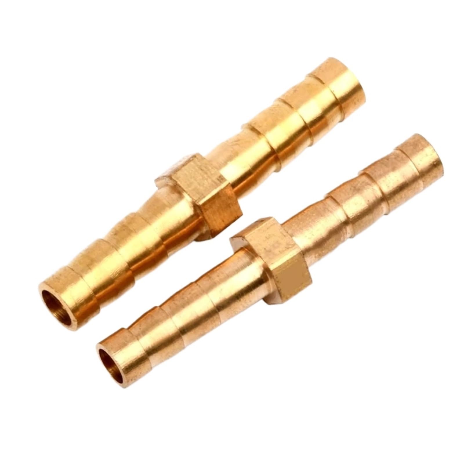 Raccord Tuyau D'arrosage Laiton Raccords de tuyaux en laiton, connecteurs droits diamètre égal, Joints d'eau d'irrigation jardin, barbe pagode(16X16mm,5 Pieces)