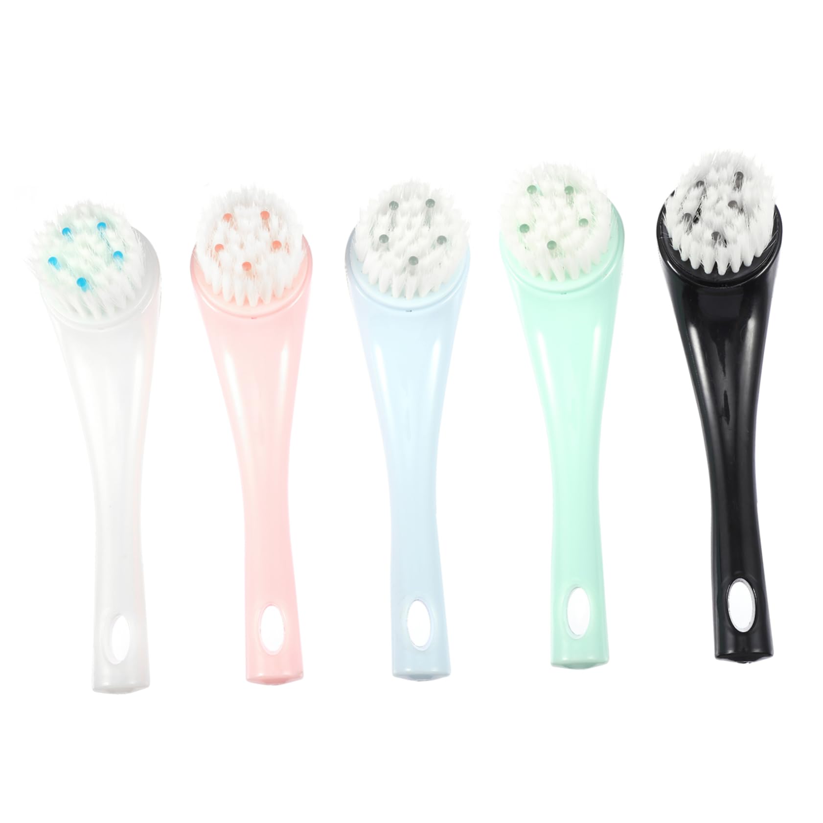 Gogogmee 5 Pack Face Cleansing Brush Soft Bristle Face Exfoliator Brush Detachable Head Random