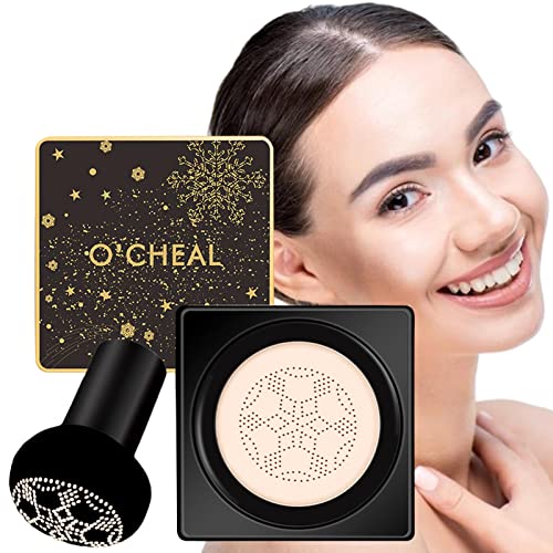 Bisenty Base de Maquillaje Air Cushion BB Cream | Mushroom Head BB Cream Foundation Cobertura Completa | Corrector Hidratante BB Cream Foundation Cobertura Completa, CREA un Aspecto de Maquillaje