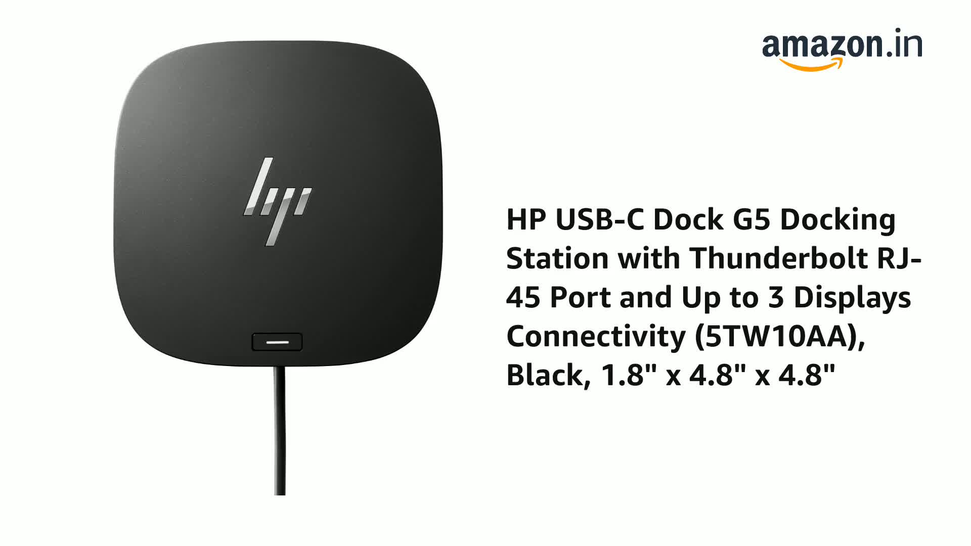HP USB-C Dock G5 Docking Station with Thunderbolt