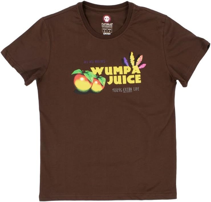 Official Crash Bandicoot Wumpa Juice T-Shirt - UK M/US S Brown