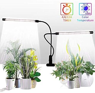 Grow Light,GHodec Sunlight White 50W 84 LEDs Dual Head Clip Plant Lights