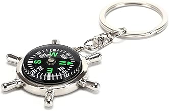 Obedient Multifunction Key chain, Heavy Duty Dual Ring Metal Keychain, with Cutter, Bottle Opener, Mobile Phone Holder, 360° Rotate Spinner