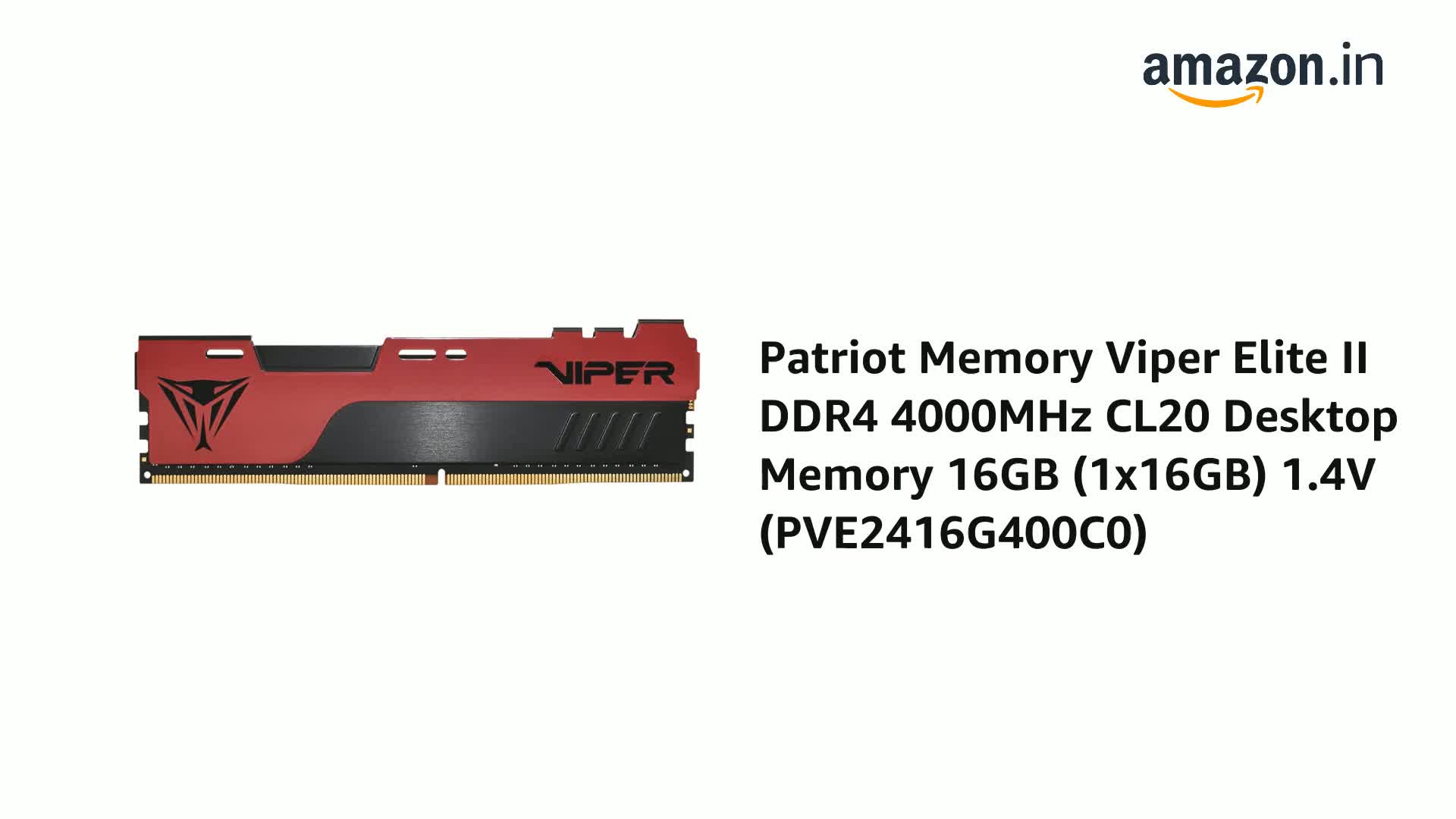 Amazon.in: Buy Patriot Memory Viper Elite II DDR4 16GB(1 x 16GB