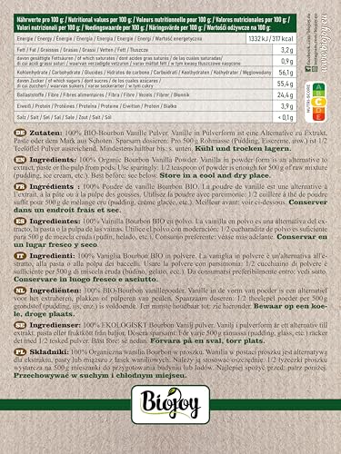 Poudre de vanille Bourbon de Madagascar Biojoy de 50g - 2