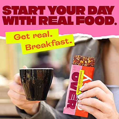Over Easy 12 Pack Apple Cinnamon And 12 Pack Banana Nut Breakfast Bars - All Natural, Clean Ingredient Protein Bars, Breakfast & Cereal Bars - Gluten Free, Dairy Free, And Soy Free #TOP7