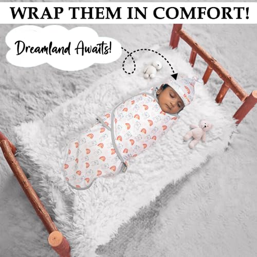 Image of 3 Pack Organic Swaddles Sacks For Newborns, Baby Girls, Boys, Soft & Snug Newborn Sack, Nursery Swaddling Blankets