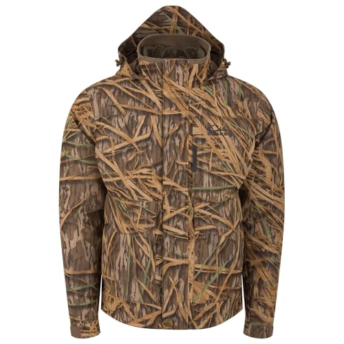 Drake Waterfowl Men's LST Hardline 3-in-1 Hooded Cold-Weather Hunting Jacket, Waterproof Windproof Shell & Insulated Liner
