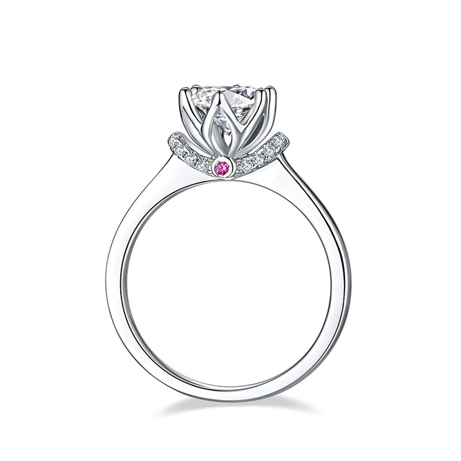Set di gioielli da donna in argento Sterling con moissanite da 1 ct, in stile bohémien, per migliori amiche