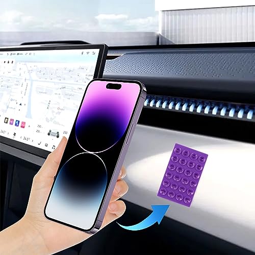 HOWILIM Capa de telefone de sucção de silicone com suporte adesivo 2 peças, suporte de cartão para c