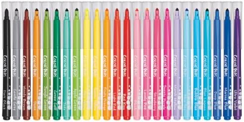 Maped Color'Peps Felt Tip Markers, Medium Beveled Point, Set of 24 Markers, Assorted Colors (845012)