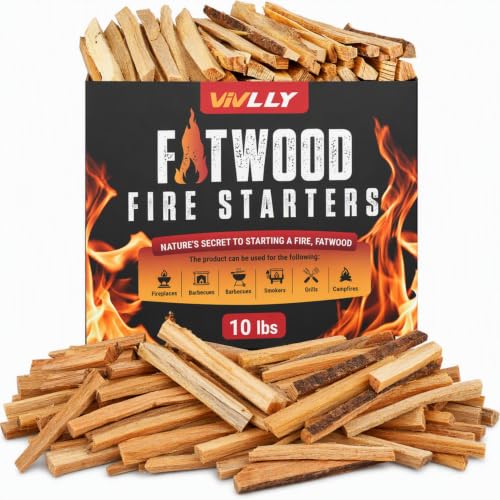 Vivlly 10 lb Fatwood Fire Starter Sticks