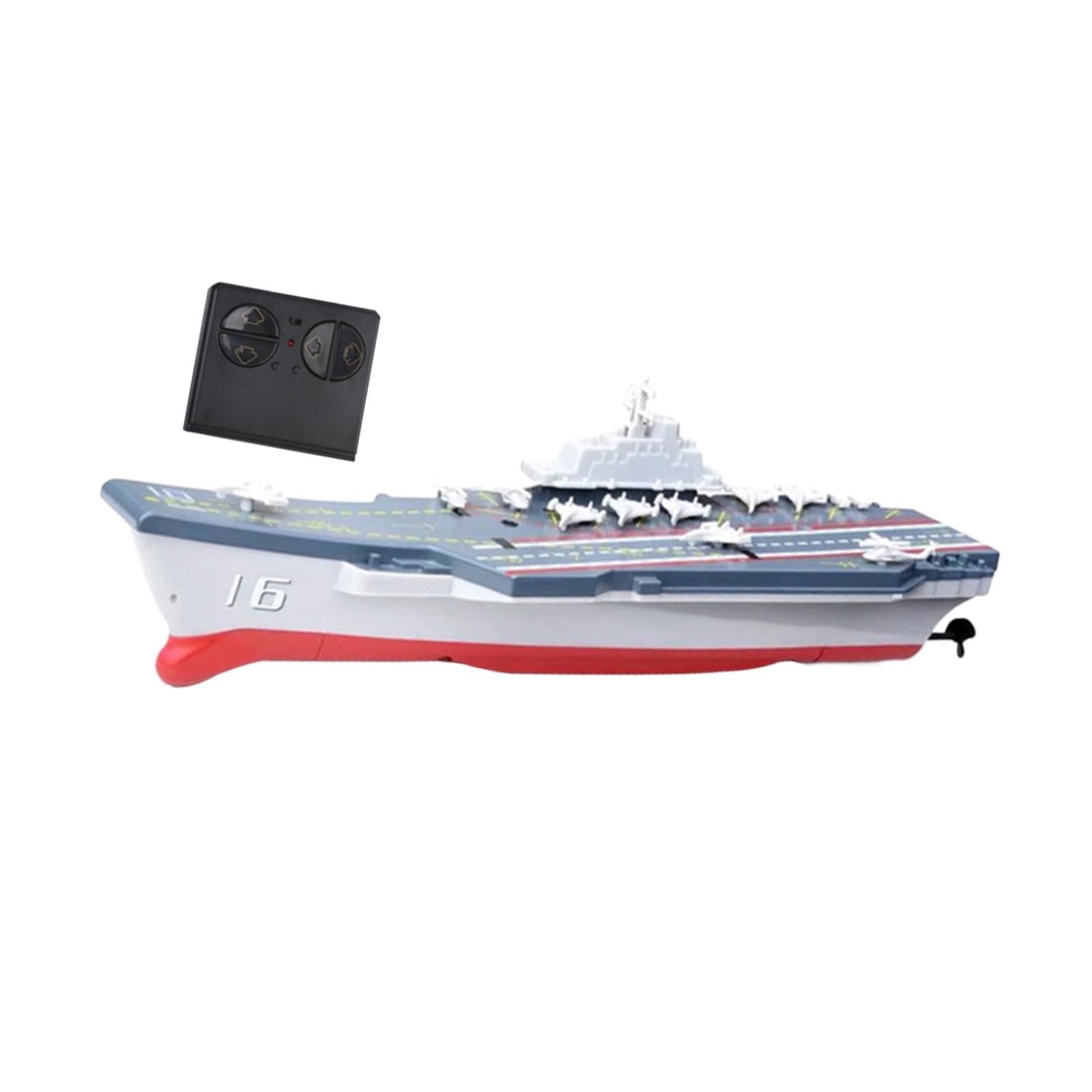 predolo RC Boot, Ferngesteuertes Schiff für Jungen Im Alter von 7–12 Jahren, Kinderspielzeug, Elektrisches Modellboot, Simulation Eines Kriegsschiffs, Modell, Flugzeugträger