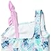 Disney Lilo & Stitch Little Girls One Piece Bathing Suit Floral Blue 5