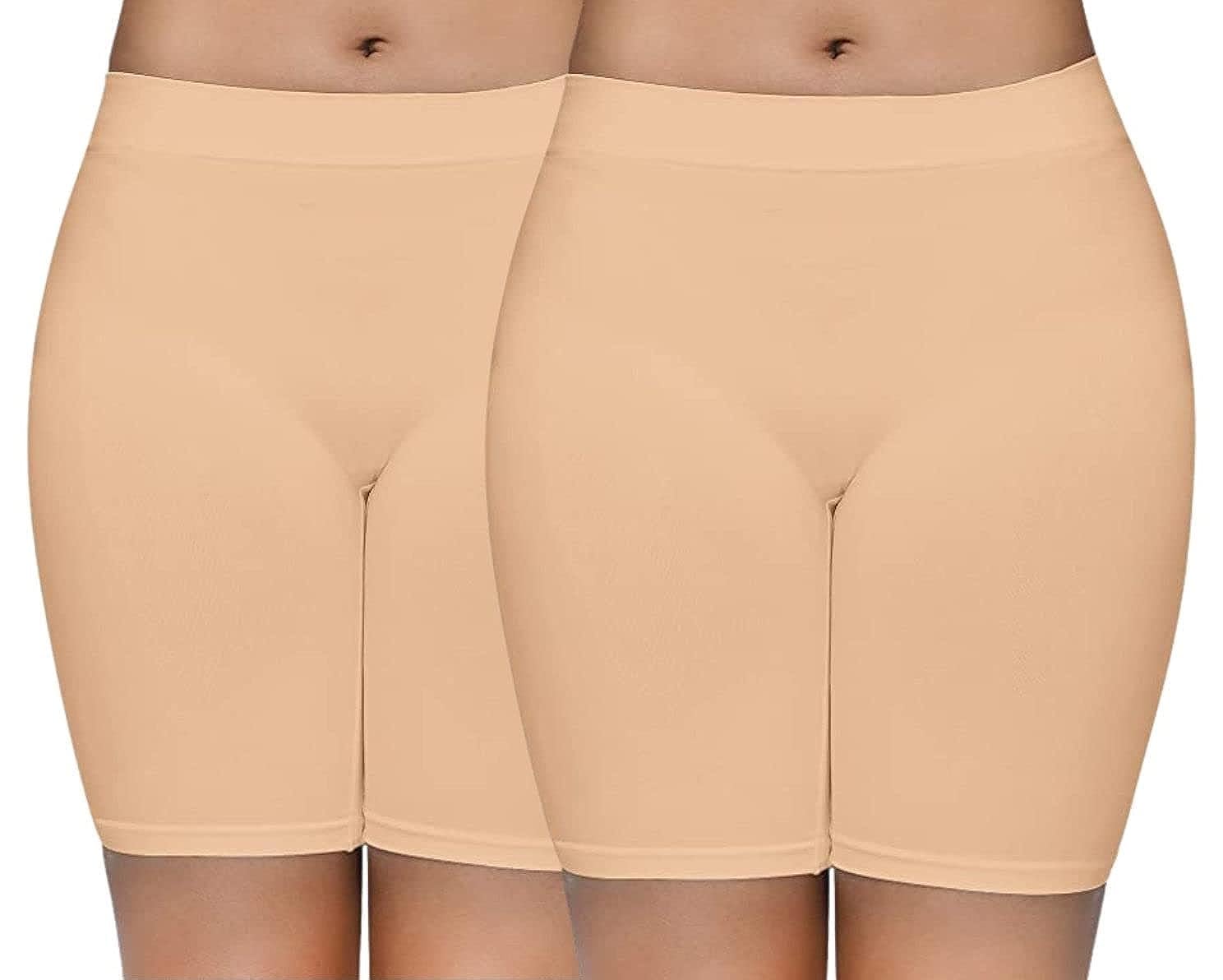mysha Women's Soft Pure Cotton Spandex High Waist Seamless Cycling Shorts/Biker Shorts/Boyshort Panties/Slip Shorts/Running Shorts/Workout Shorts for Yoga-picture-0