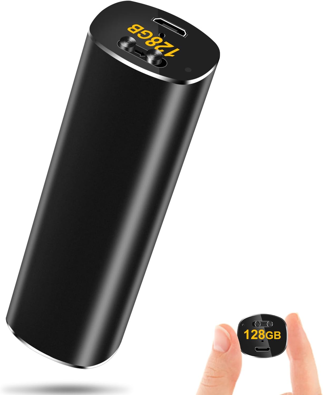Henf 128GB Magnetic Voice Activated Recorder, Portable Voice Recorder with 2800 Hours Long Capacity & Continuous 20 Days Recording, Digital Audio Recorder, Recording Devices for Meetings Lectures